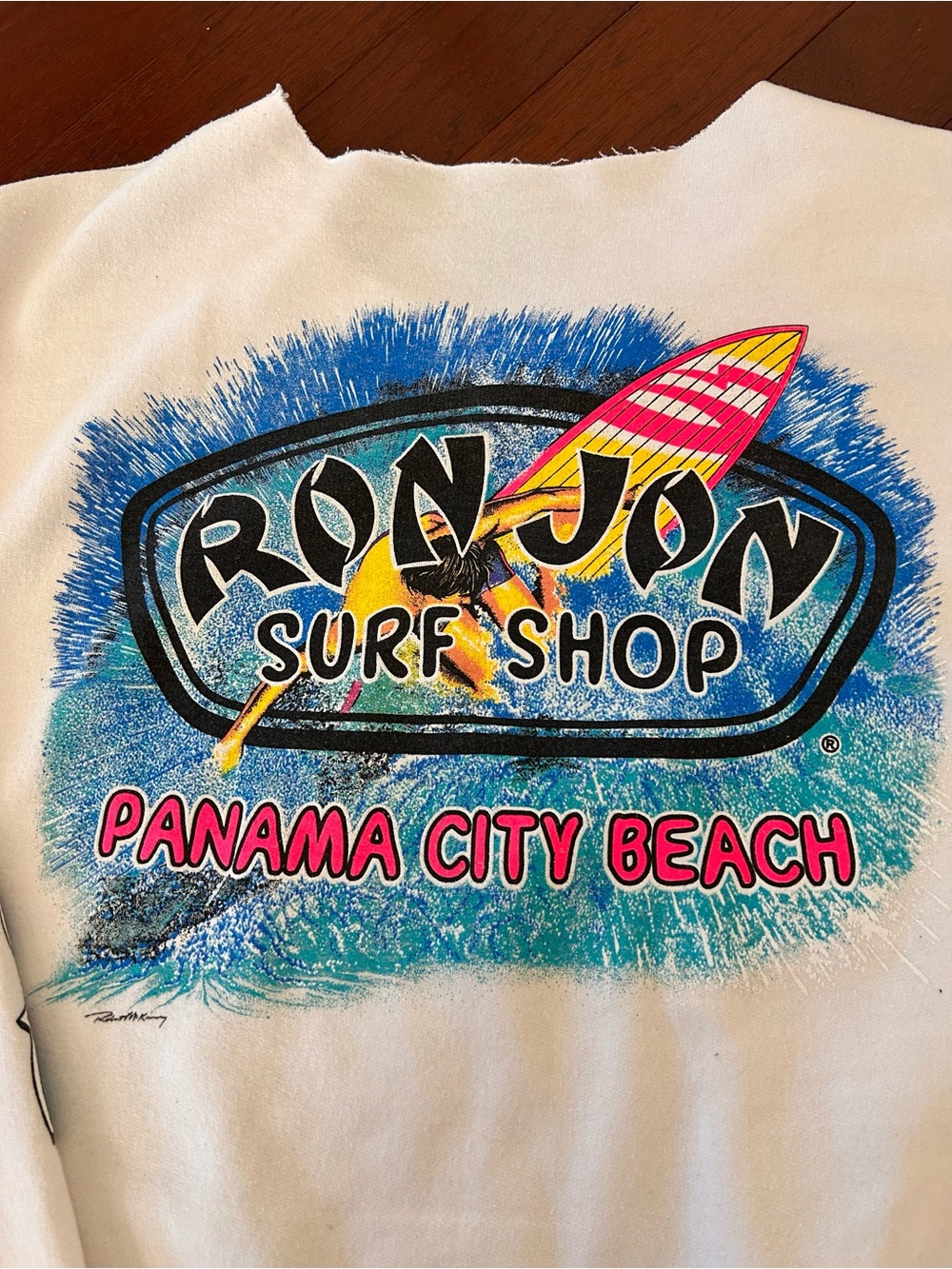 Vintage Y2K Ron Jon Surf Shop Panama City
Beach White Crewneck Sweatshirt large